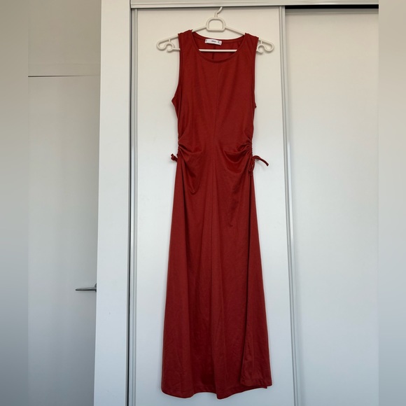 Mango cut out tie midi dress - Picture 5 of 7